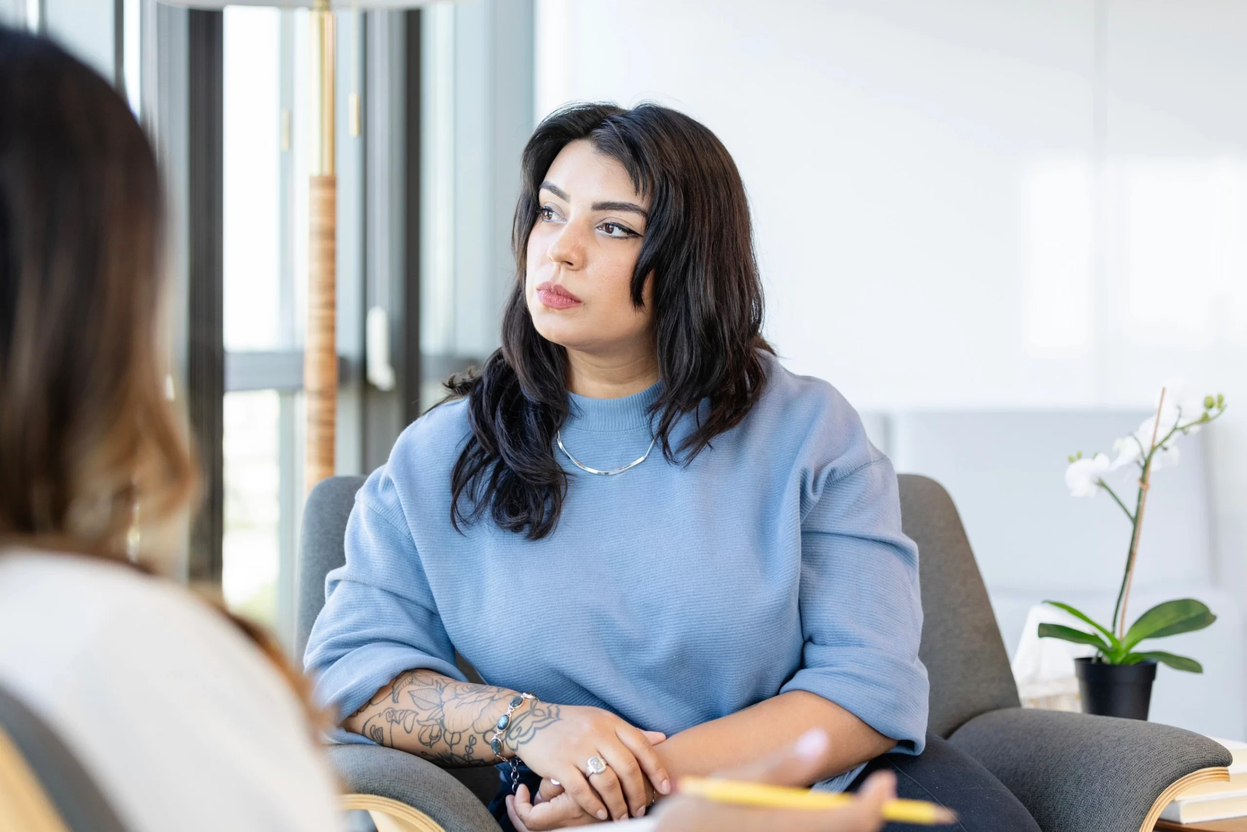 Thoughtful woman